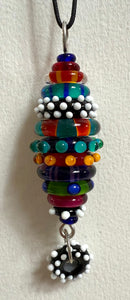 Multi stacked bead pendant