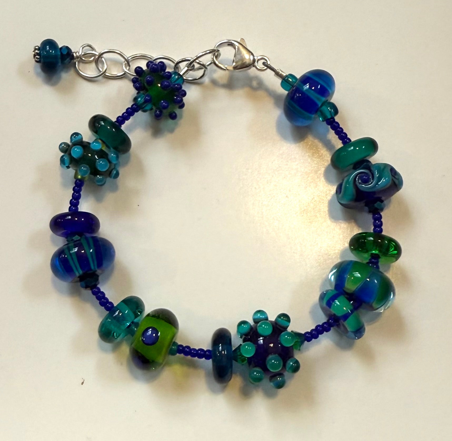 Blue green bracelet