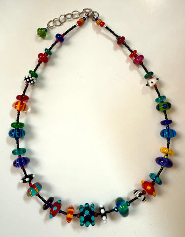 Multi colored necklace