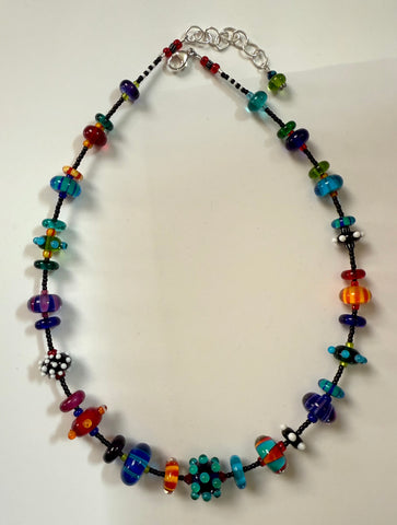 Multi colored necklace