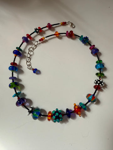 Multi colored necklace