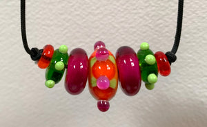 Glass beads on a cord
